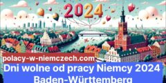 Dni wolne od pracy Niemcy 2024 Baden-Württemberg