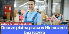 Dobrze płatna praca w Niemczech bez języka