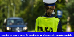 mandat za przekroczenie prędkości w niemczech na autostradzie