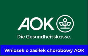 Wniosek o zasiłek chorobowy AOK